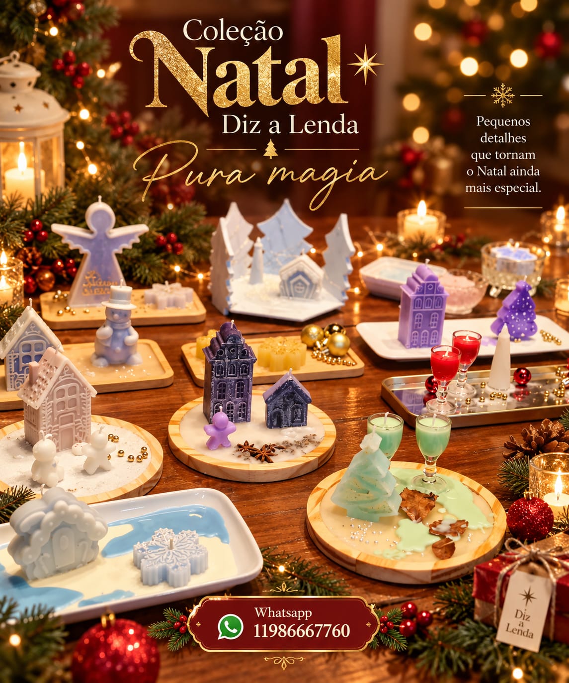 Velas – Coleção Natal Diz a Lenda – Pura Magia